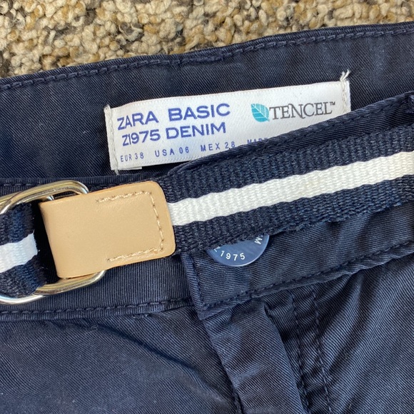 ZARA Basic Z1975 Tencel trouser pants - Picture 5 of 5
